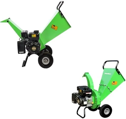 gardenbeaut wood chipper shredder mulcher ultra duty 7 hp gas powered 3 inch max wood capacity epacarb certified